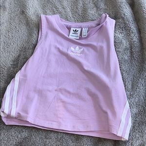 adidas | Tops | Purple Adidas Crop Top 